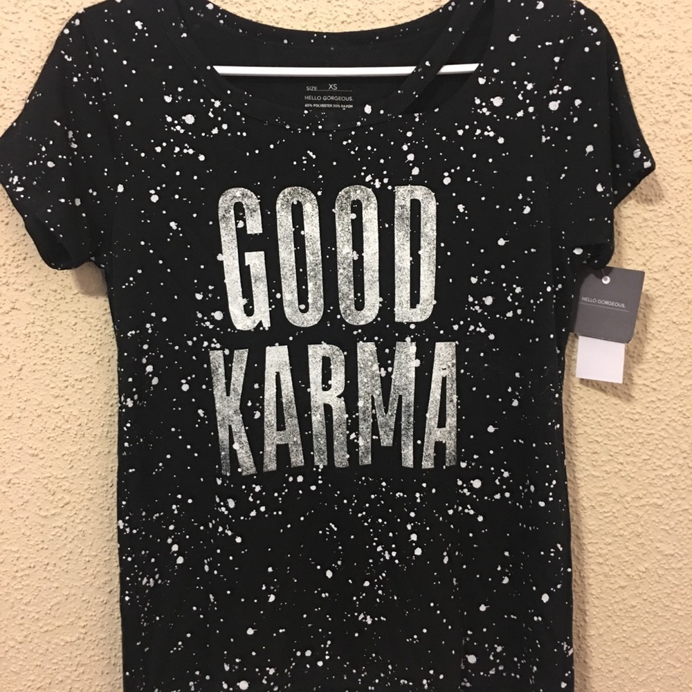 Good Karma short sleeved tshirt